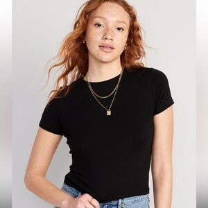 Old Navy Basic Black Baby Tee